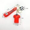 CR7 Ronaldo Red Jersey 3D Rubber Keychain