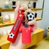 CR7 Ronaldo Red Jersey 3D Rubber Keychain