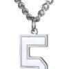 Custom Sport Jersey Number Necklace (All Genders)