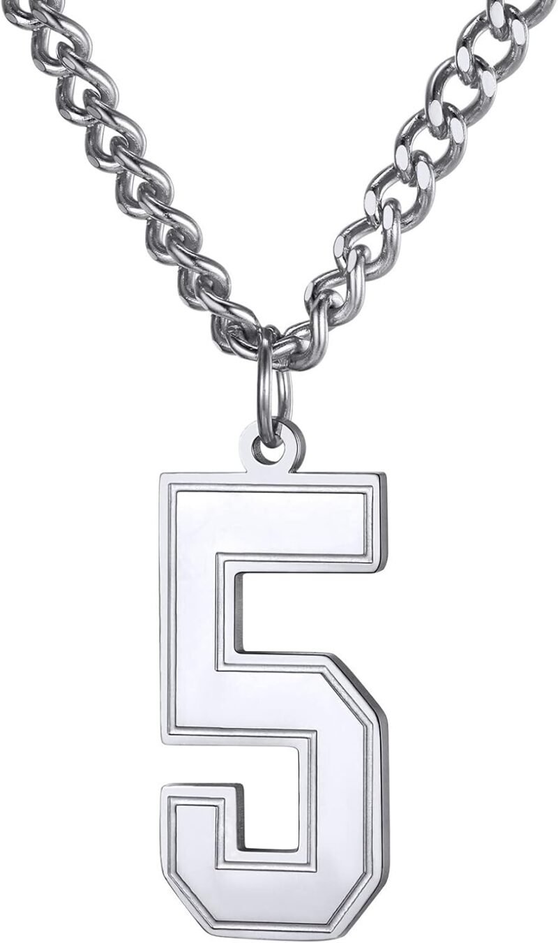 Custom Sport Jersey Number Necklace (All Genders)