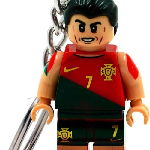 Custom Portugal 2022 Block-Style Ronaldo Keychain