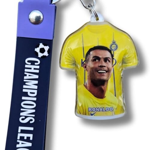 CR7 Yellow Football Keychain
