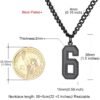 Custom Sport Jersey Number Necklace (All Genders)