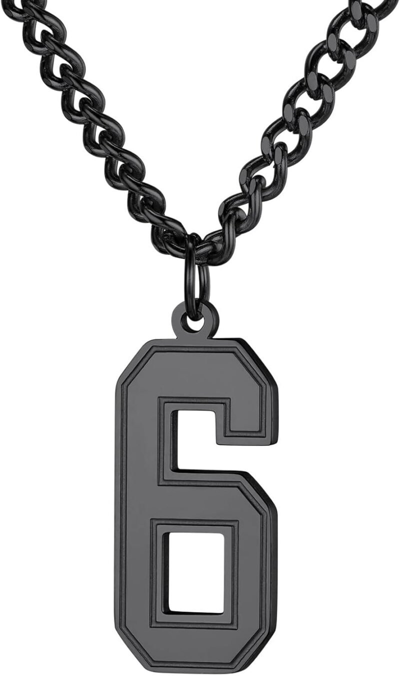 Custom Sport Jersey Number Necklace (All Genders)