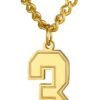 Custom Sport Jersey Number Necklace (All Genders)