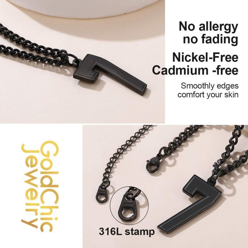 Custom Sport Jersey Number Necklace (All Genders)