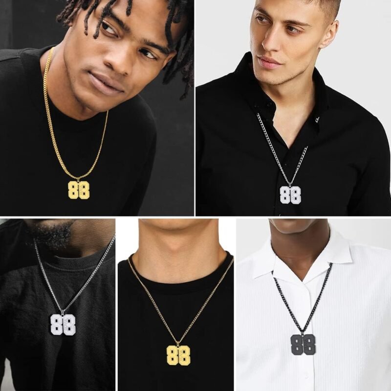 Custom Sport Jersey Number Necklace (All Genders)