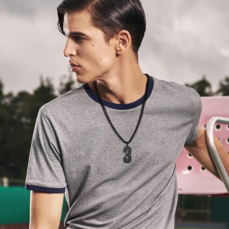 Custom Sport Jersey Number Necklace (All Genders)