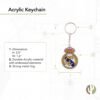 Real Madrid Los Blancos Acrylic A Keychain