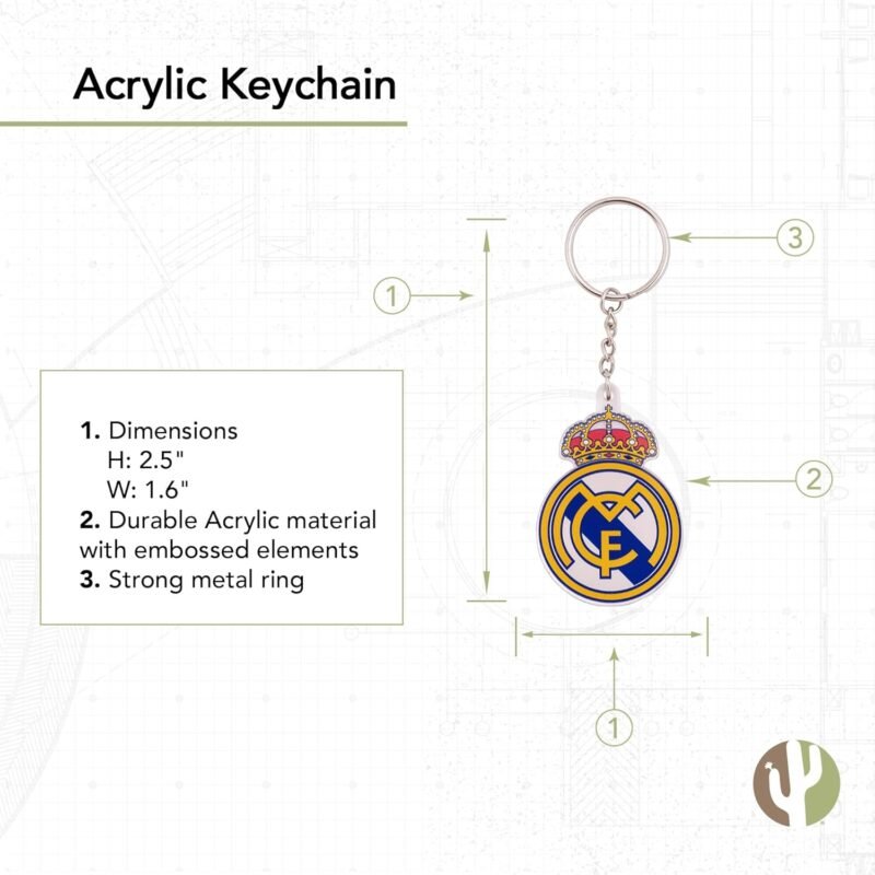 Real Madrid Los Blancos Acrylic A Keychain