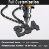 Custom Sport Jersey Number Necklace (All Genders)