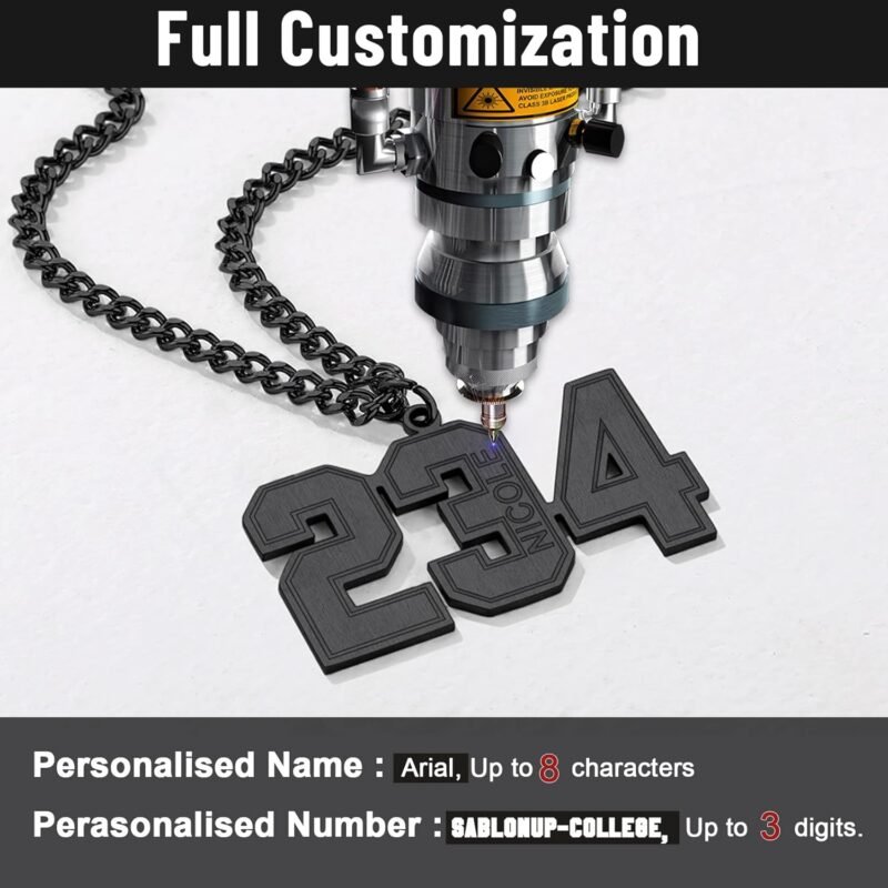 Custom Sport Jersey Number Necklace (All Genders)