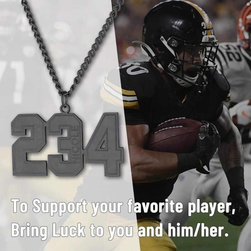 Custom Sport Jersey Number Necklace (All Genders)