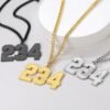 Custom Sport Jersey Number Necklace (All Genders)