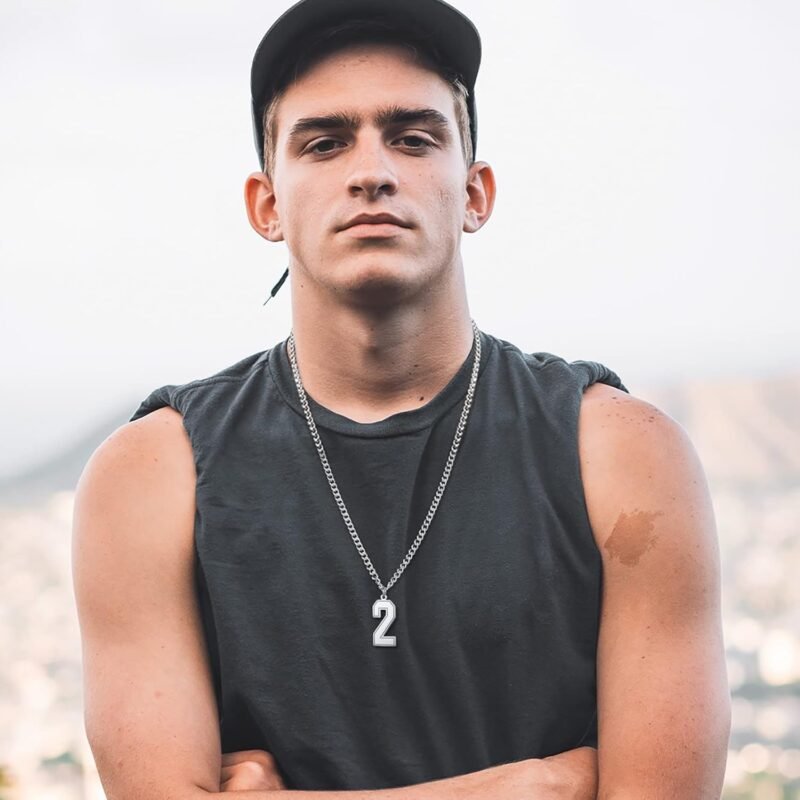 Custom Sport Jersey Number Necklace (All Genders)