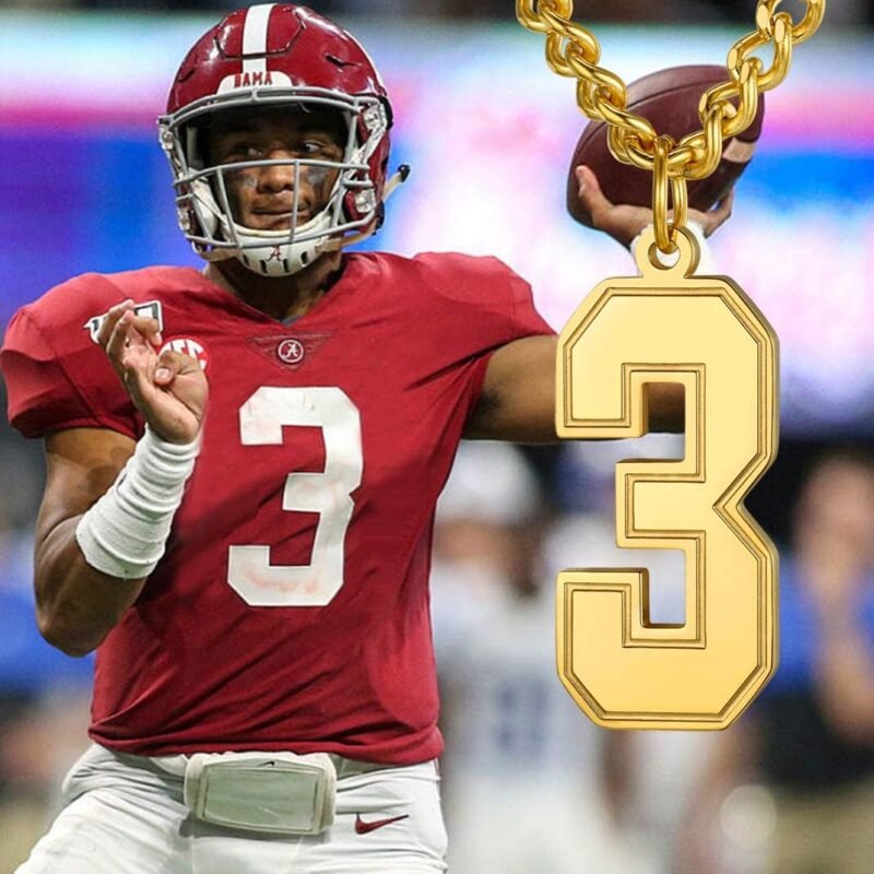 Custom Sport Jersey Number Necklace (All Genders)