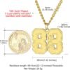 Custom Sport Jersey Number Necklace (All Genders)