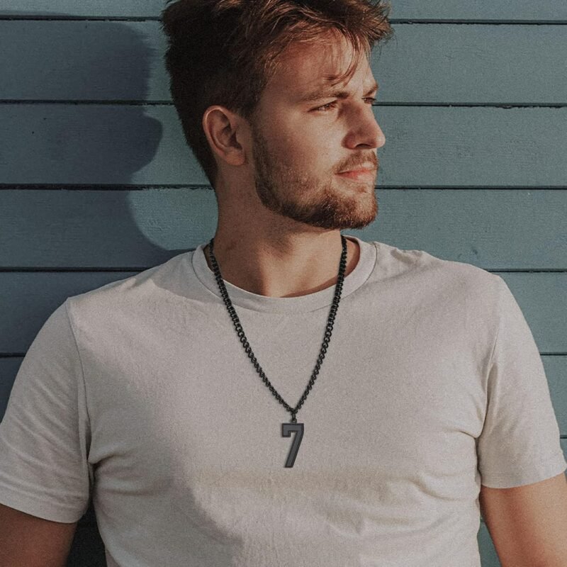 Custom Sport Jersey Number Necklace (All Genders)