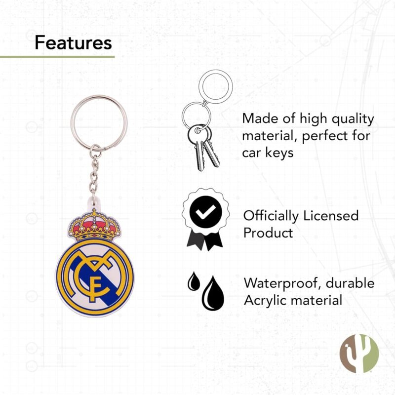 Real Madrid Los Blancos Acrylic A Keychain