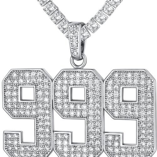 Hip Hop Bling Number Necklace