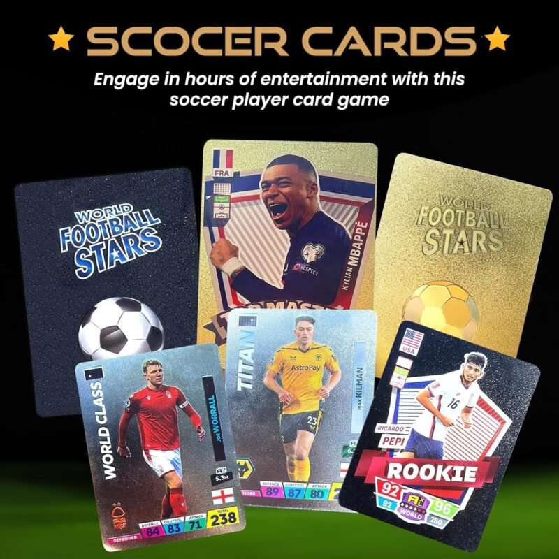 2025 55 Unique Soccer Cards (Black, Premium Paper, Non-Original)