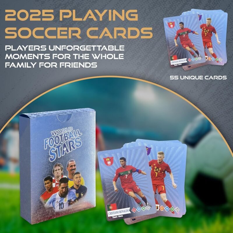 2025 55 Unique Soccer Cards (Black, Premium Paper, Non-Original)