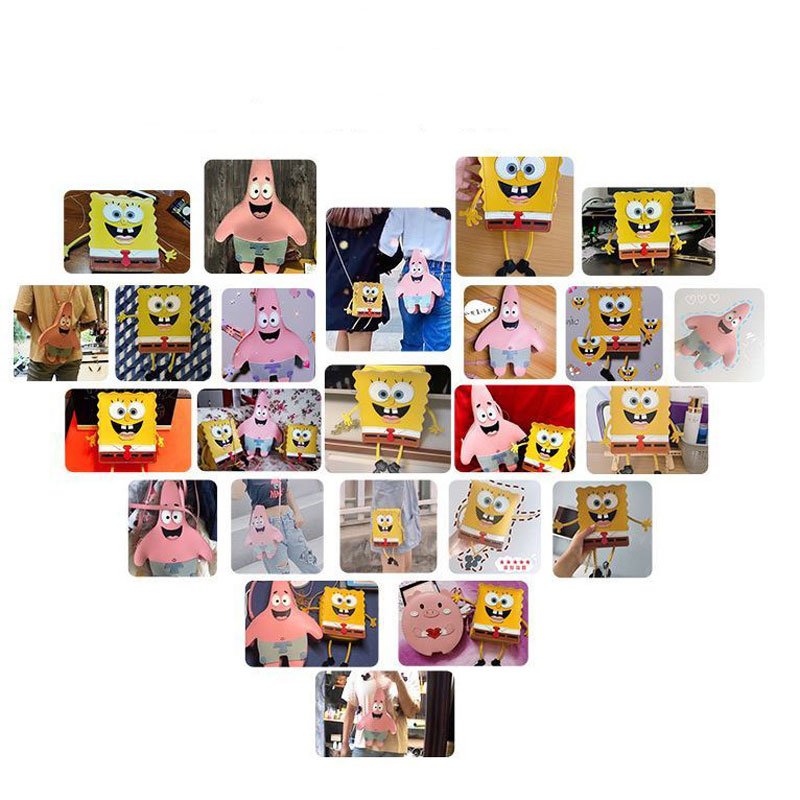 Finished cartoon crossbody bag made from DIY leather bag kit