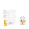 White Donald Duck DIY bag kit with stitching tools and leather pieces